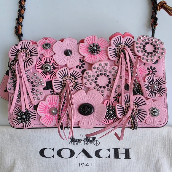 COACH 1941 Wild Tea Rose Dinky Crossbody - Picture 9 of 15